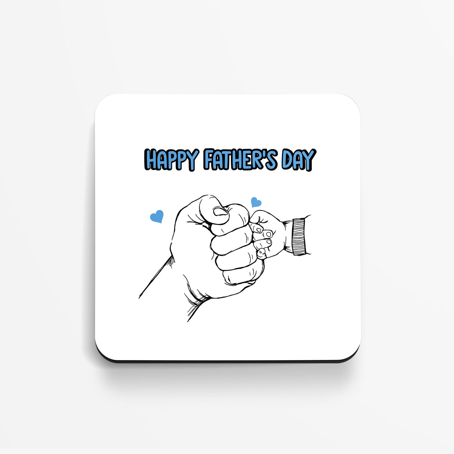 Happy Father's Day Fist Bump Design -  Coaster