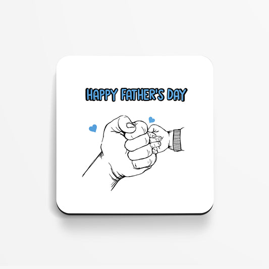 Happy Father's Day Fist Bump Design -  Coaster