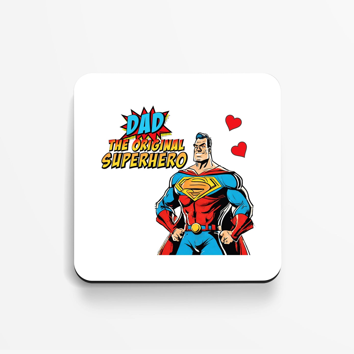 Dad, The Original Superhero Coaster – Celebrate Your Superhero Dad with a Heroic Gift