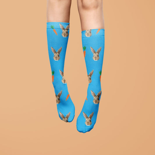 Bunny & Carrot Personalised Socks