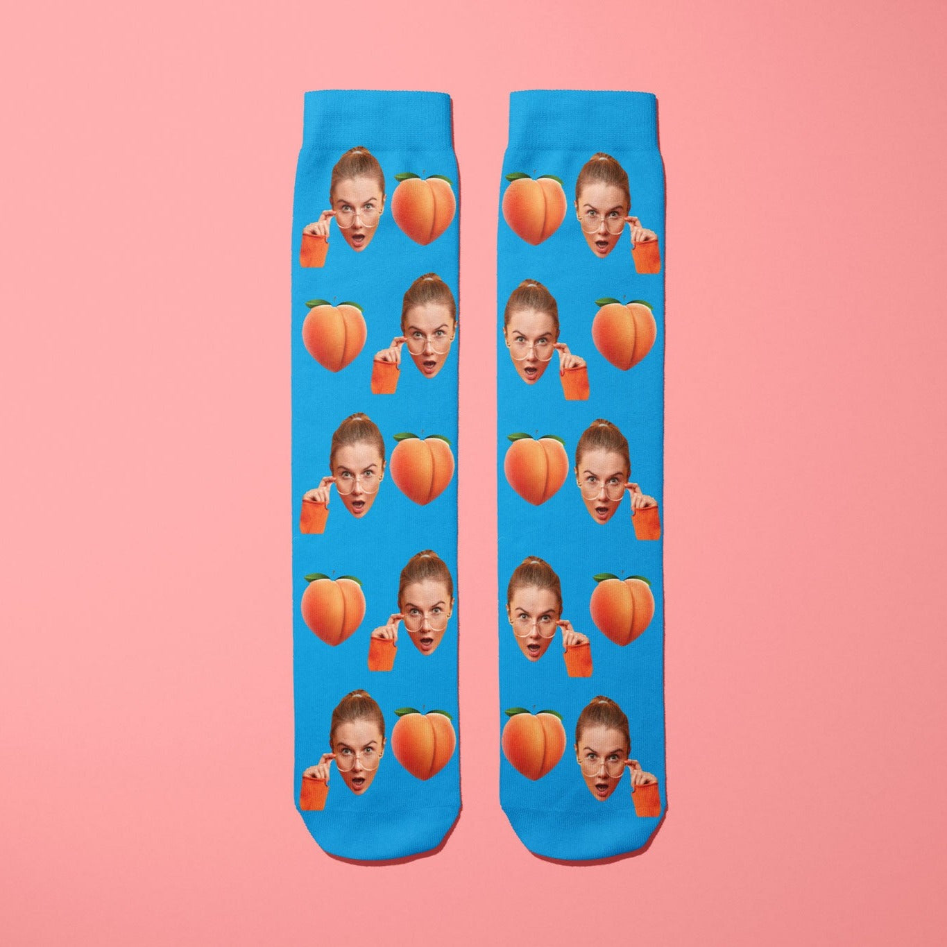 Peach Emoji Socks