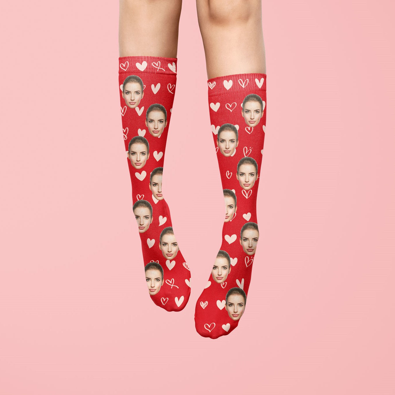 Love Heart Pattern Socks