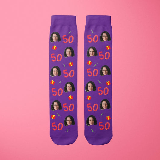 50th! Personalised Socks