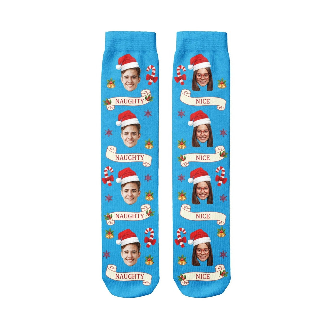 Naughty & Nice Christmas Socks