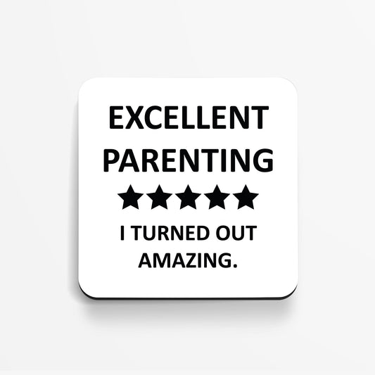 Excellent Parenting I Turned Out Amazing - Coaster