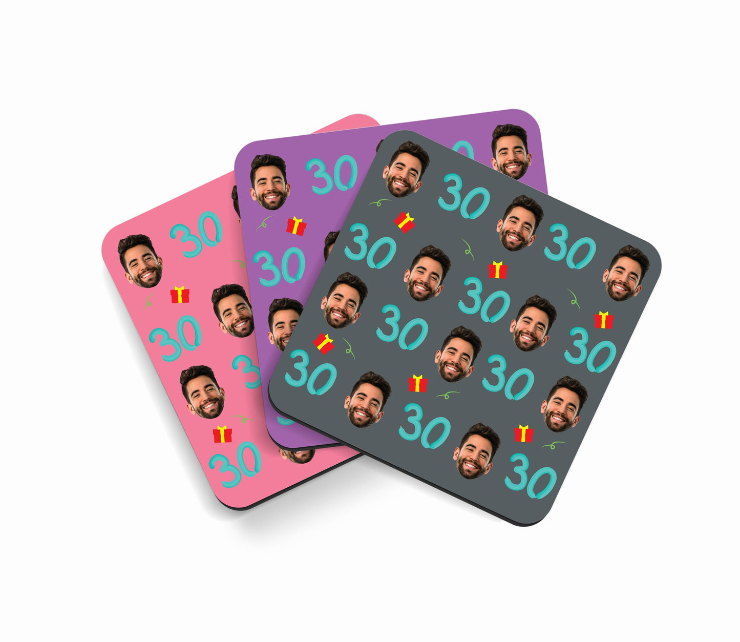 30th Custom Photo Coaster