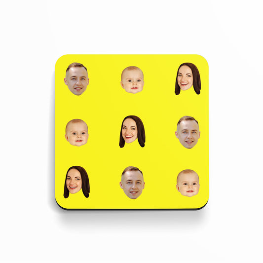 Family Face Custom Photo Coaster