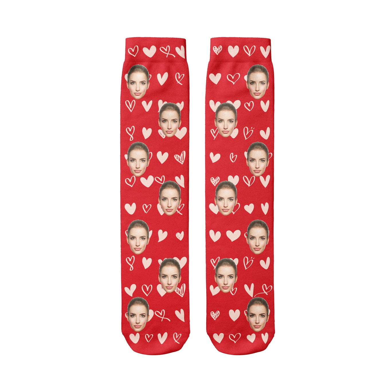 Love Heart Pattern Socks